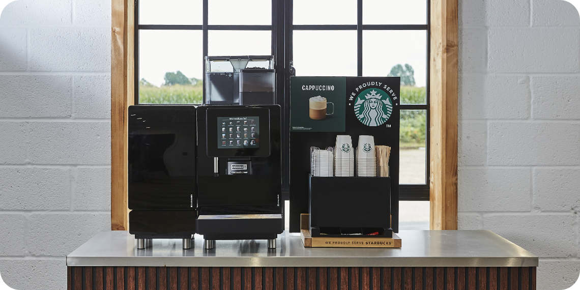 We Proudly Serve Starbucks® コーヒープログラム